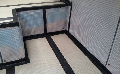 Delta cavity drainage membrane system